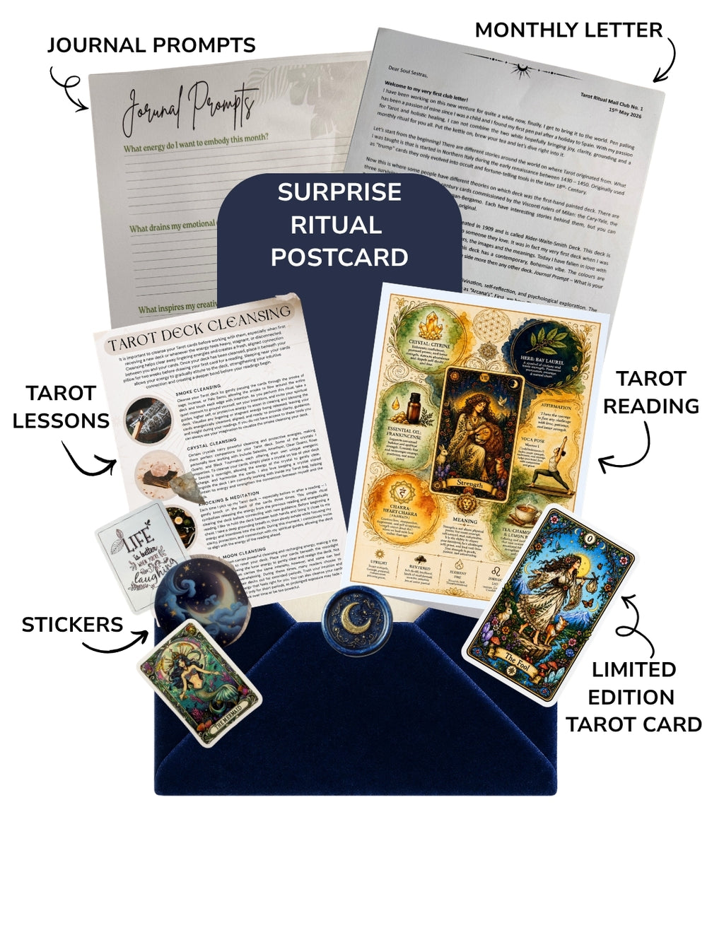 Tarot Ritual Mail Club Monthly Subscription